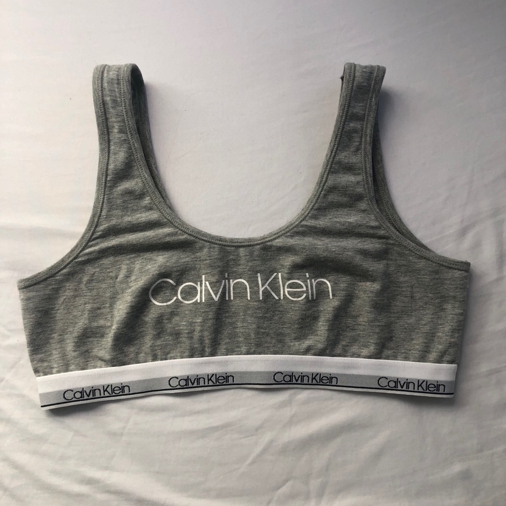 Grey Calvin Klein bra